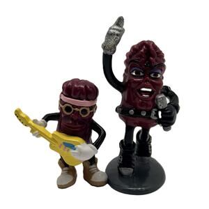 California Raisins Jimi & Michael PVC Vintage Figures 88-89 Lot of 2